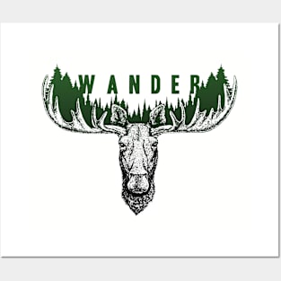 Wander Moose Posters and Art